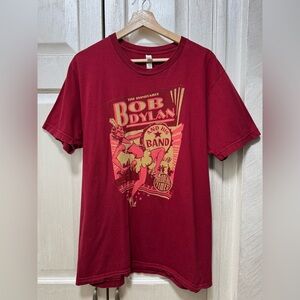 Bob Dylan ,,Modern Time” Tour T-Shirt By American Apparel Red Vintage Large